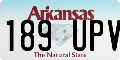 AR license plate 189UPV