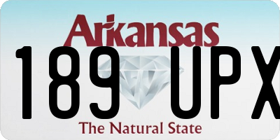 AR license plate 189UPX