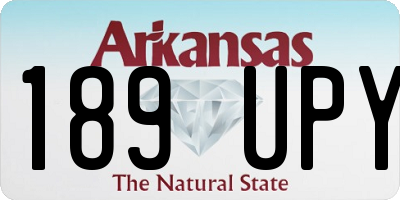 AR license plate 189UPY