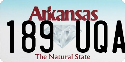 AR license plate 189UQA