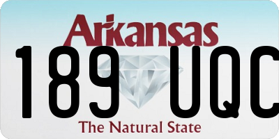 AR license plate 189UQC