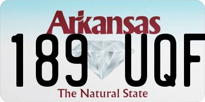 AR license plate 189UQF