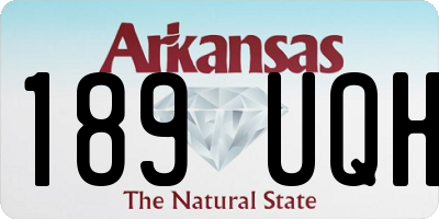 AR license plate 189UQH
