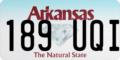 AR license plate 189UQI