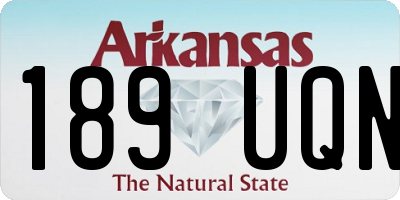 AR license plate 189UQN