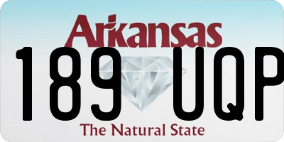 AR license plate 189UQP