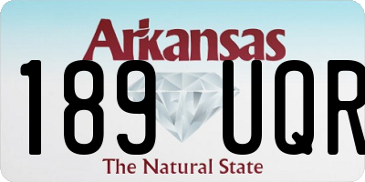 AR license plate 189UQR