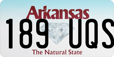 AR license plate 189UQS