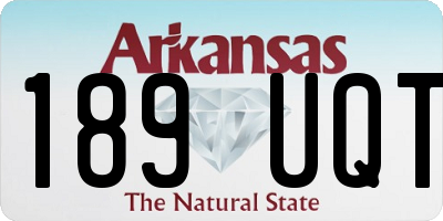 AR license plate 189UQT