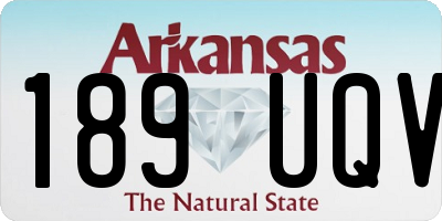 AR license plate 189UQV