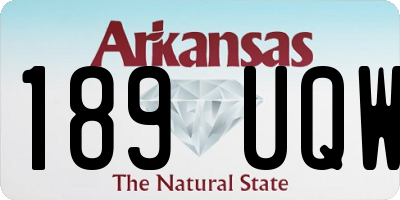 AR license plate 189UQW
