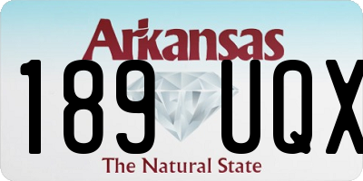AR license plate 189UQX