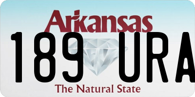 AR license plate 189URA