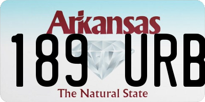AR license plate 189URB