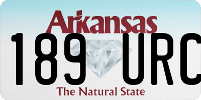 AR license plate 189URC