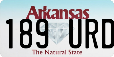 AR license plate 189URD