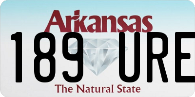 AR license plate 189URE