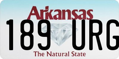 AR license plate 189URG