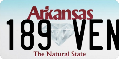 AR license plate 189VEN