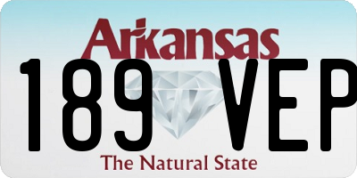 AR license plate 189VEP