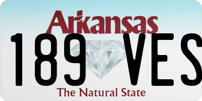 AR license plate 189VES