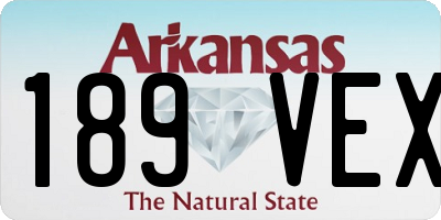 AR license plate 189VEX