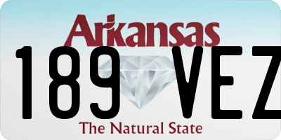 AR license plate 189VEZ