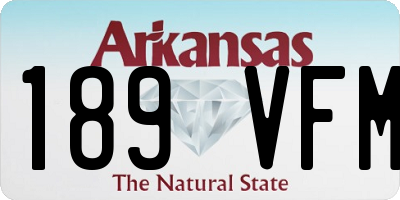 AR license plate 189VFM