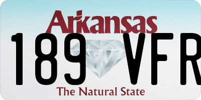 AR license plate 189VFR