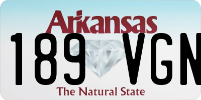 AR license plate 189VGN