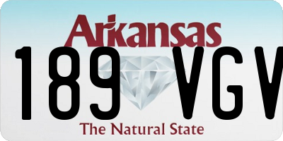 AR license plate 189VGV
