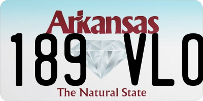 AR license plate 189VLO