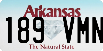 AR license plate 189VMN
