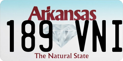 AR license plate 189VNI