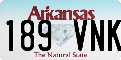 AR license plate 189VNK