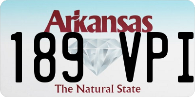 AR license plate 189VPI