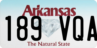 AR license plate 189VQA
