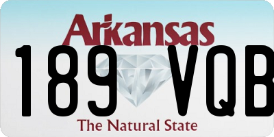 AR license plate 189VQB