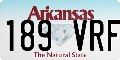 AR license plate 189VRF
