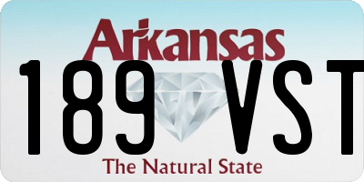 AR license plate 189VST