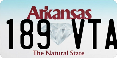 AR license plate 189VTA