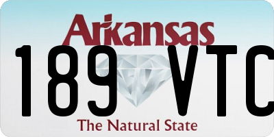 AR license plate 189VTC