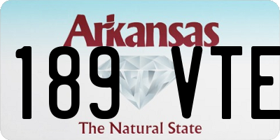 AR license plate 189VTE