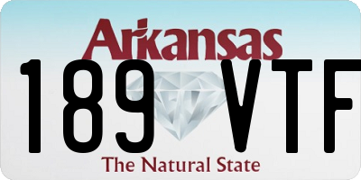 AR license plate 189VTF