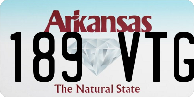 AR license plate 189VTG