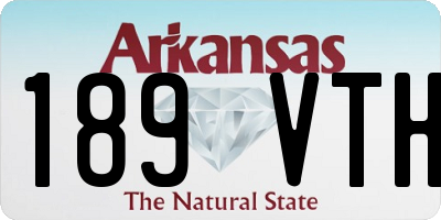 AR license plate 189VTH