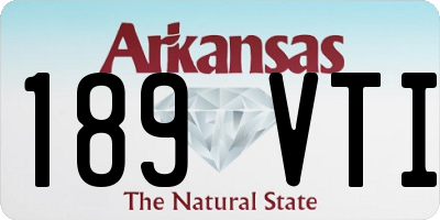 AR license plate 189VTI