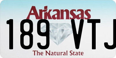 AR license plate 189VTJ