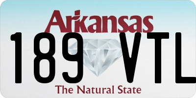 AR license plate 189VTL