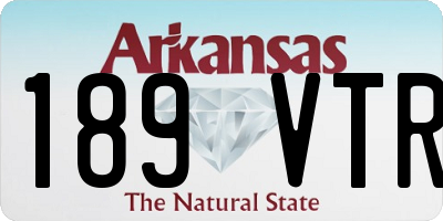 AR license plate 189VTR